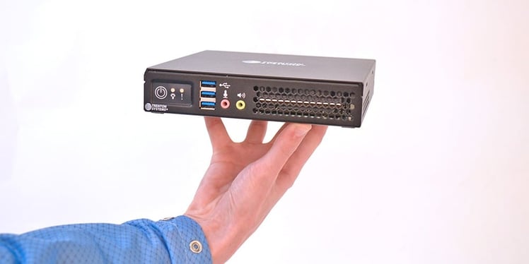 These 3-inch mini PCs have up to 4 x 2.5 GbE Ethernet ports and